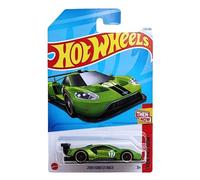 Hot Wheels 2016 Ford GT Race Car (verde), allora e ora 7/10