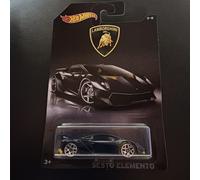 Hot Wheels 2016 Lamborghini Sesto Elemento 2/8 1:64 Auto Nero Giallo