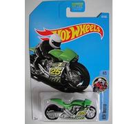 Hot Wheels, 2017 HW Moto, Street Stealth Motorcycle [Chrome/Green] 42/365