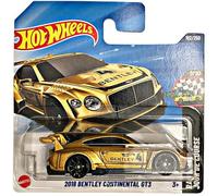 Hot Wheels 2018 Bentley Continental GT3 Automodell in metallo pressofuso, Nero e Oro, Scala 1:64