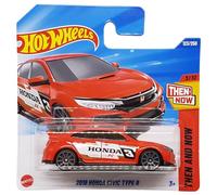 Hot Wheels - 2018 Honda Civic Type R - Then and Now 3/10 - HYY64 - Short Card - Rosso - Mattel 2025-1:64