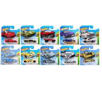 Hot Wheels 2021 Exotics - Set completo di 10 veicoli in pressofusione da 1/10 a 10/10 (versione con scheda corta)
