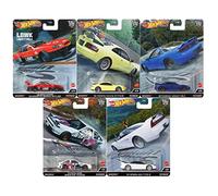 Hot Wheels 2022 Premium Car Culture Mountain Drifters Release Set completo di 5 veicoli pressofusi