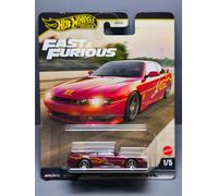 Hot Wheels Modellino Auto Fast and Furious Nissan 240SX S14 Die-cast 1:64 7 cm JBL99