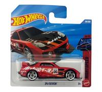 Hot Wheels - 24/Seven - Nightspeed 6/10 - JJJ09 - Short Card - Auto da corsa rossa - Rosso - Mattel 2026 - 1:64 - Modello Fantasy