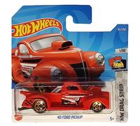 Hot Wheels - ´40 Ford Pickup - HW Drag Strip 1/10 - HCX61 - Short Card - Edelbrock - rosso - Mattel 2022
