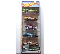 Hot Wheels 5-Pack - Hw Retrò Racers - Gt-Scorcher,Ford GT40,VW Maggiolino -