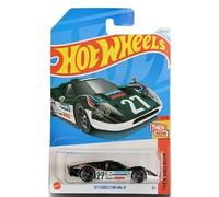 Hot Wheels 67 Ford GT40 Mk.IV, scala 1:64 Diecast, verde, allora e ora 5/10