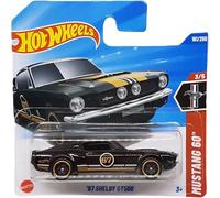 Hot Wheels - ´67 Shelby GT500 - Mustang 60th 3/5 - JBB94 - Short Card - nero oro - Mattel 2025 - Modello ufficiale Ford della serie 2025 Mustang 60th Anniversary (161/250) - 1:64