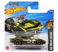 Hot Wheels - ´68 Corvette - Gas Monkey Garage - HW Dream Garage 5/5 - HYY74 - Short Card - Verde scuro metallizzato - Mattel 2025 - 1:64