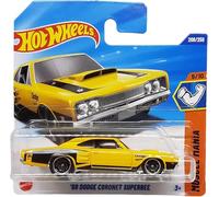 Hot Wheels '69 Dodge Coronet Superbee JBB27 Muscle Mania 5/10 Short Card Giallo Dodge Licenza Mattel 2025 1:64