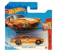 Hot Wheels - '70 Chevy Camaro RS - Then and Now 8/10 - GTB37 - Short Card - GM - Arancione - Mattel 2021
