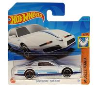 Hot Wheels - '84 Pontiac Firebird - Muscle Mania 8/10 - HKK92 - Short Card - Trans Am - Bianco - GM - Mattel 2023