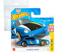 Hot Wheels '96 Porsche Carrera Myles Walker HW: The 90's 1/10 (174/250) HTB03 Blu 2024 + Protector Short Card Frikimonkey