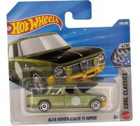 Hot Wheels - Alfa Romeo Giulia TI Classics 4/10 - JJK48 - Short Card - Verde - Modello con licenza - Mattel 2026 (218/250) - 1:64