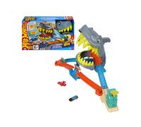 Hot Wheels City Shark Mouth Beach Car Tracks Multicolor Bambini