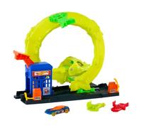 Hot Wheels - Attacco del Serpente, Set con Stazione di Servizio e Pista Spirale, 2 modalità di Gioco e Veicolo in Scala 1:64 Incluso, Giocattolo per Bambini, 4+ Anni, JBM63