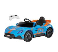 Peg Perego Auto elettrica R/C IGOR0123 Hot Wheels 12V 3,1Ah Luci LED Azzurro e Arancio