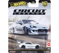Hot Wheels Auto giocattolo da collezione Premium Car Culture, scala 1:64 Die-Cast Pandem Subaru BRZ, veicolo leggende del circuito con pneumatici reali piloti