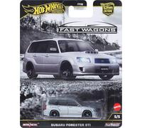 Hot Wheels Auto giocattolo da collezione Premium Car Culture, scala 1:64 Die-Cast Subaru Forester STI, Ronin Run 2 Veicolo con pneumatici Real Riders