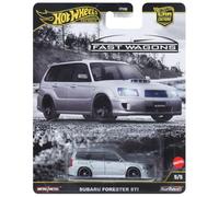 Hot Wheels Auto giocattolo da collezione Premium Car Culture, scala 1:64 Die-Cast Subaru Forester STI, Ronin Run 2 Veicolo con pneumatici Real Riders