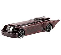Hot Wheels Auto giocattolo DC Batmobile, 7,5 cm, acciaio marrone/rosso