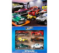 Hot Wheels - Multipack Legends, set da 6 veicoli die-cast in scala 1:64 con decorazioni uniche e dettagli a tema, giocattolo per bambini, 3+ anni, JBY78