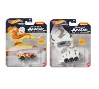 Hot Wheels Avatar Character Cars - Set di 2 veicoli pressofusi con Aang e Aapa