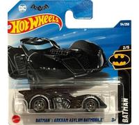 Hot Wheels Batman Arkham Asylum Batmobile nero HYX81 - Modello DC con licenza - Batman serie 2025 - 1:64