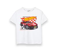 Hot Wheels Bianco Checkerboard T-shirt a maniche corte Ragazzi