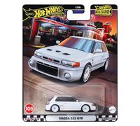Hot Wheels Boulevard Mazda 323 GTR - Macchina pressofusa in scala 1:64, colore: Bianco
