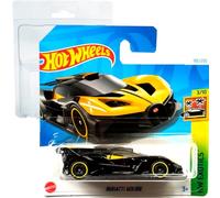 Hot Wheels Bugatti Bolide HW Exotics 3/10 (185/250) HTC22 Giallo 2024 + Protector Short Card Frikimonkey