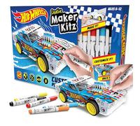 Hot Wheels by Bladez Toyz - Set Artistico per Auto per Bambini dai 6 ai 12 Anni, con pennarelli, Kit Hotwheels Racer per Gioco Creativo, Set da colorare per Bambini e apprendimento STEM,