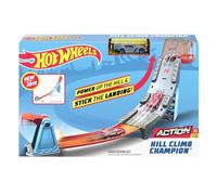 Hot Wheels Pista Hill Climb Champion Playset di azione per corse Giocattolo per Bambini 4+ anni Multicolor