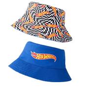 Hot Wheels Cappello a Secchiello Logo Scacchiera Reversibile Uomo (NS9144)