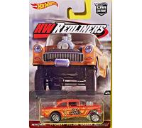 Hot Wheels Car Culture Real Riders Hw Redliners 4/5 - '55 Chevy Bel Air Gasser [Arancione]
