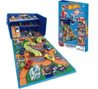 Hot Wheels Cars Case Garage Box Playmat Scatola Storage 1:64 Grigia Argento
