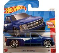Hot Wheels Chevy Silverado - Pickup Blu - Then and Now 3/10 - 207/250 - HTC67 - General Motors Licenza - 1:64 Modellino Auto 2024