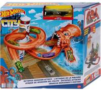 Hot Wheels City Nemésis, assortimento di piste per auto giocattolo (Mattel HDR29)