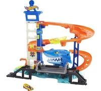 Hot Wheels - City Set Super Squalo Playset con 1 macchinina Hot Wheels, pista a tema nemesi, si collega ad altri playset, Giocattolo per Bambini 4+ Anni, HDP06