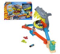 Hot Wheels City Shark Mouth Beach Car Tracks Multicolor Bambini