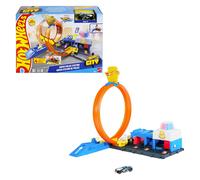 Hot Wheels Super Police Station Car Track Arancione