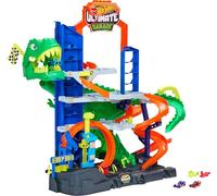 Hot Wheels City Ultimate T-Rex Garage e 2 macchinine