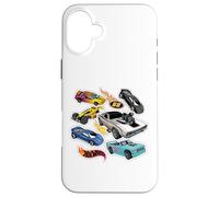 Hot Wheels - Collage di adesivi per auto con logo Custodia per iPhone 16 Plus