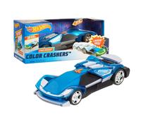Hot Wheels Color Crashers Auto giocattolo motorizzata Cyber ??Speeder con luci e suoni blu giocattoli per bambini per 3 anni su Basta giocare