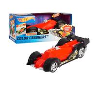 Hot Wheels Color Crashers Hi-Tech Missile Vehicle, 10-Inch Red Motorized Toy Car