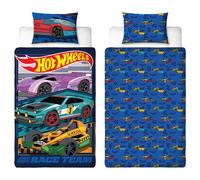 Hot Wheels Completo Piumone 1 Piazza Blue Polycotton Reversibile