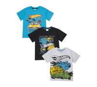Hot Wheels Confezione da 3 magliette a maniche corte per ragazzi, confezione da 3, abbigliamento ufficiale