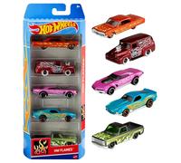 Hot Wheels Confezione 5 Macchinine, Modelli Assortiti, Giocattolo per Bambini 4+ Anni