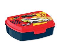 HOVUK Hot WheeIs - Contenitore per il pranzo con chiusura a scatto, 20 cm, rettangolare, in plastica, per alimenti, senza BPA, per bambini dai 3 anni in su